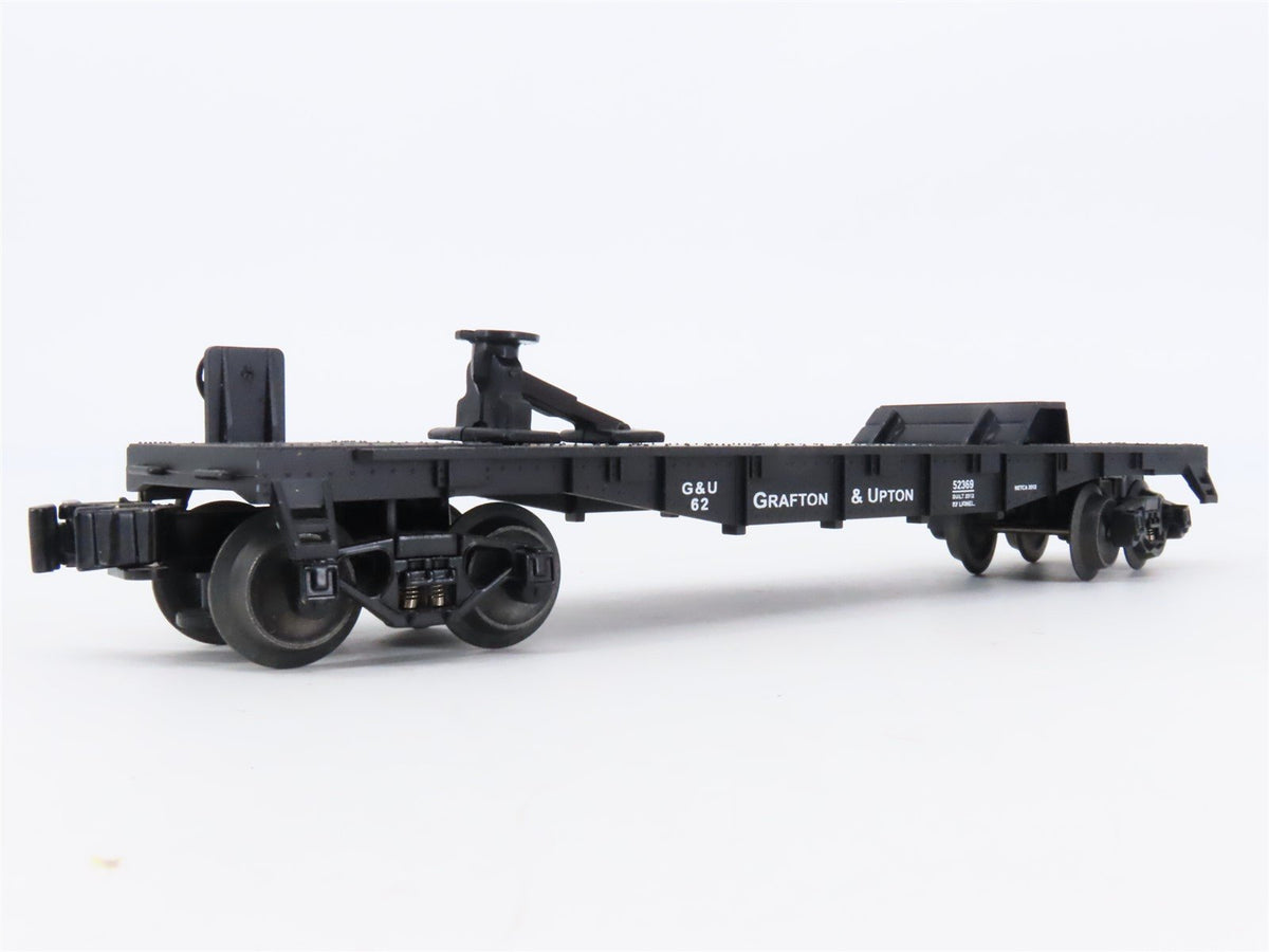 O Gauge 3-Rail Lionel 6-58522 G&amp;U Grafton &amp; Union Flat Car #62 w/ Spag&#39;s Trailer