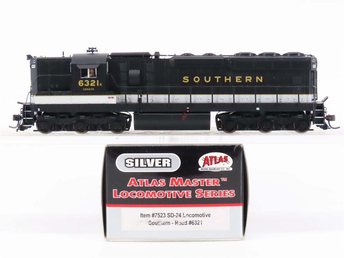 HO Scale Atlas Master Silver 7523 SOU Southern EMD SD24 Diesel #6321 w/ DCC