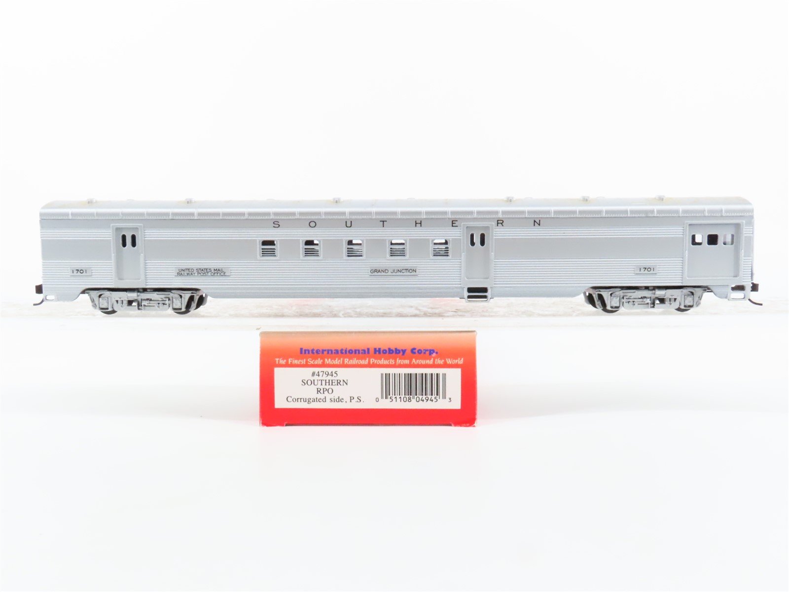 HO Scale IHC 47945 SOU Southern Railway RPO Passenger #1701 "Grand Junction"