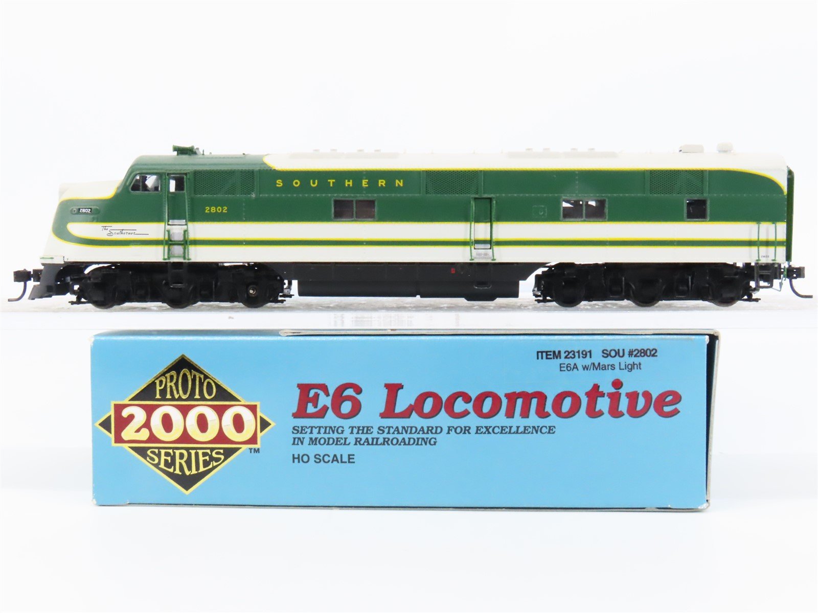 HO Scale Proto 2000 23191 Southern E6A Diesel Locomotive #2802 w/ DCC