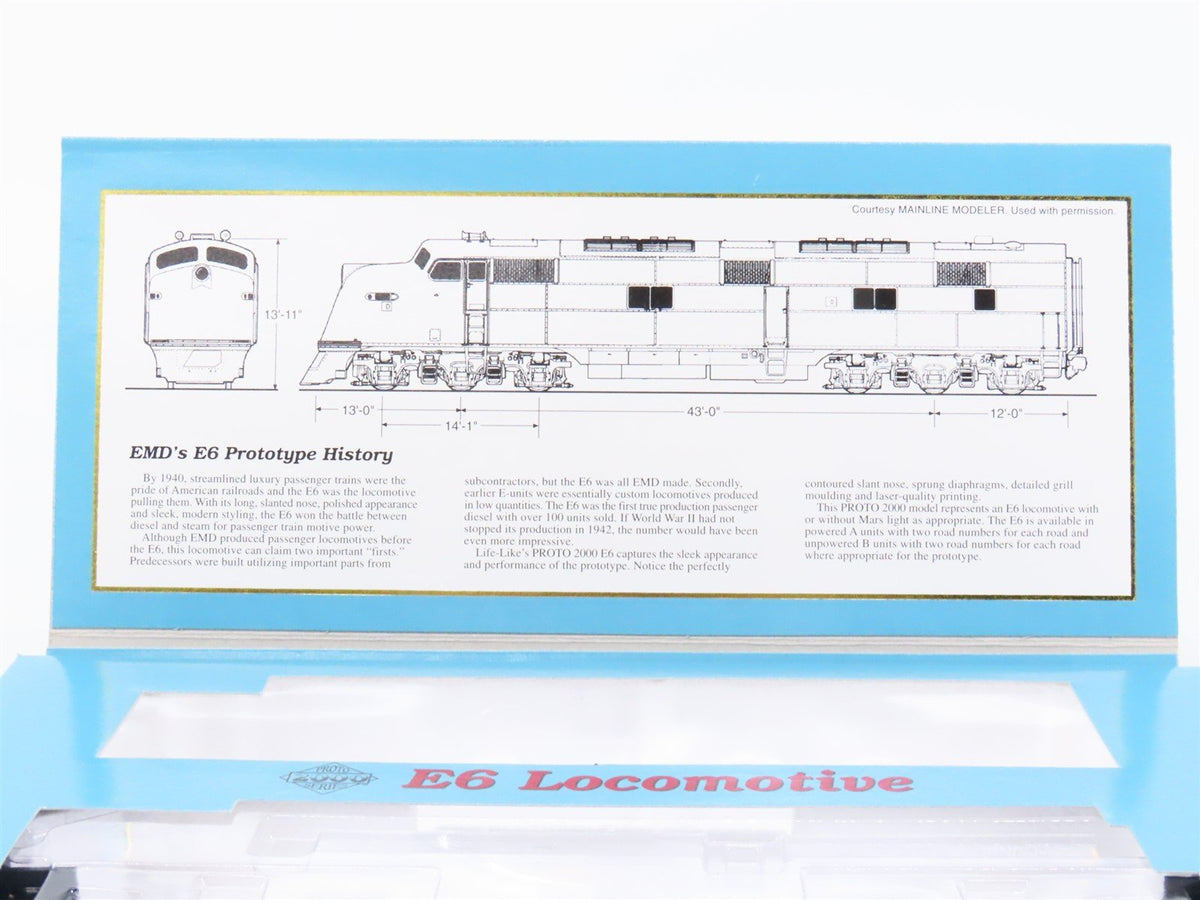 HO Scale Proto 2000 23192 Southern E6A Diesel Locomotive #2901 w/ DCC