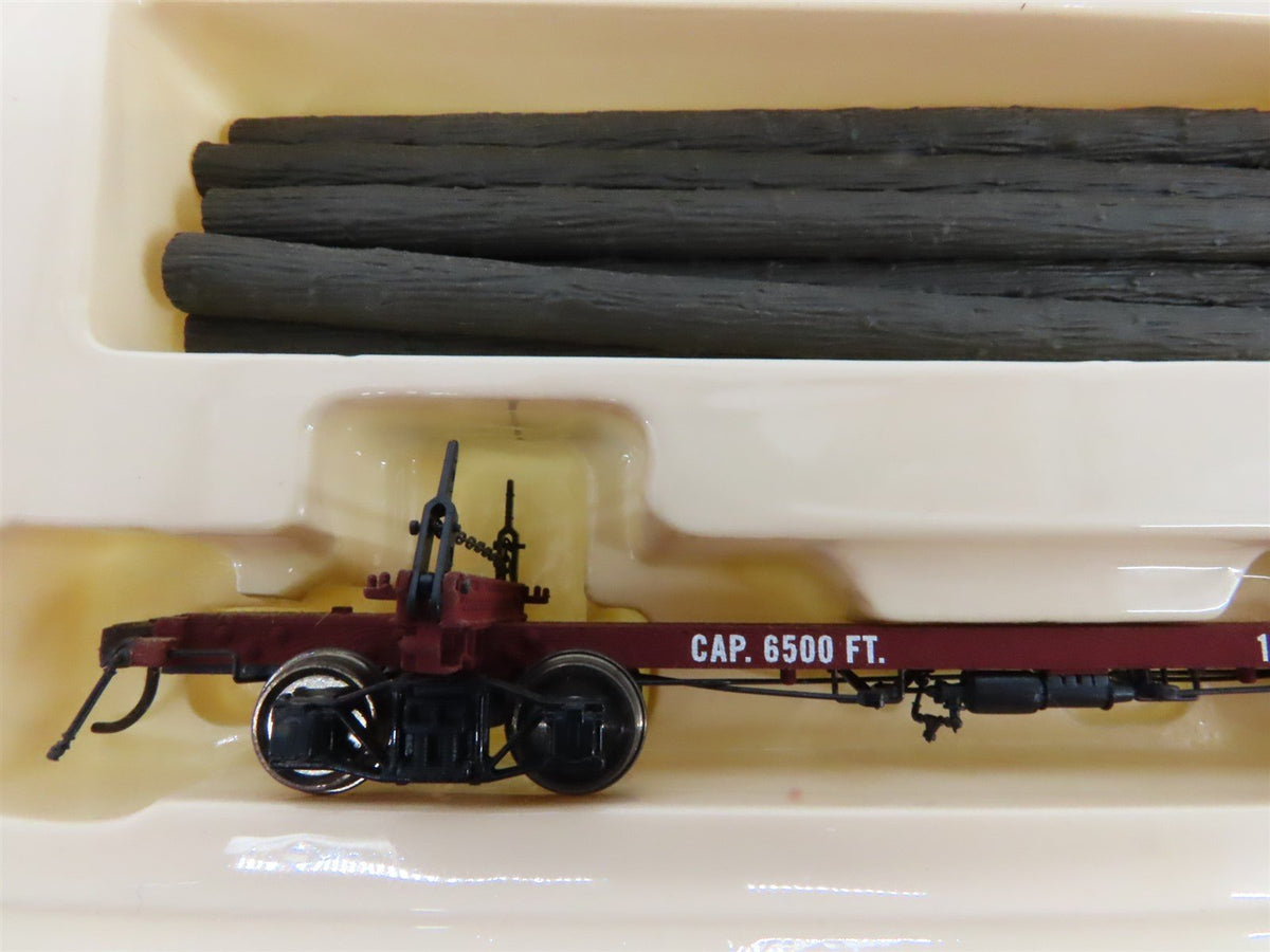 HO Scale Rivarossi R2317 West Side Lumber Log Car #146 &amp; #153 Set of 2