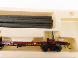 HO Scale Rivarossi R2317 West Side Lumber Log Car #146 & #153 Set of 2