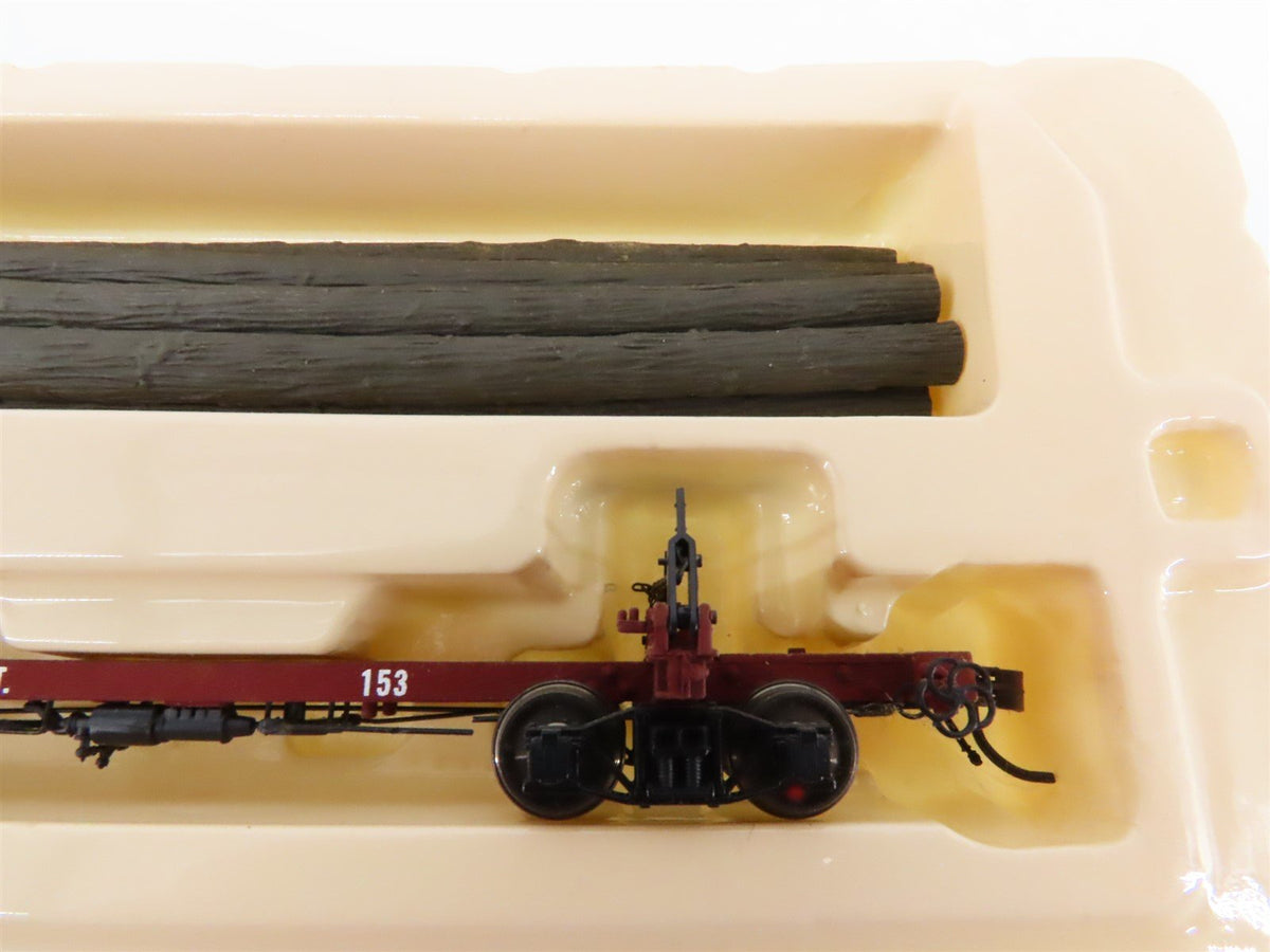 HO Scale Rivarossi R2317 West Side Lumber Log Car #146 &amp; #153 Set of 2