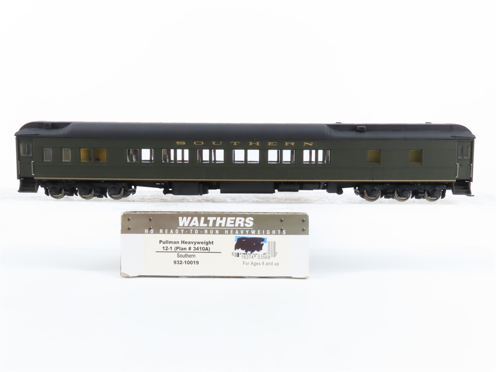 HO Scale Walthers 932-10019 SOU Southern Pullman Heavyweight Passenger Car