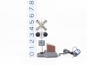 G Scale Life-Like 1962 Lighted Operating Crossing Signal