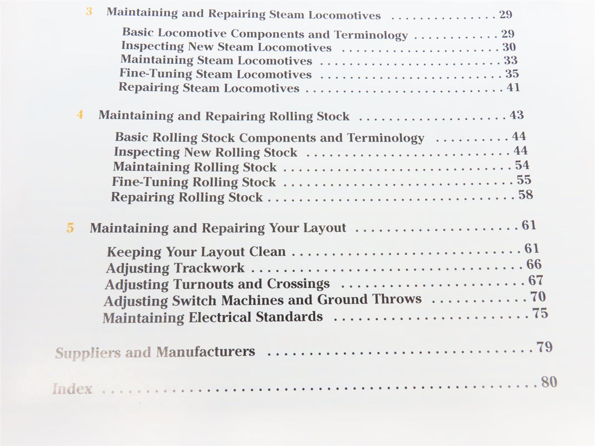 Model Railroader Books: Maintaining &amp; Repairing Your Scale Model Trains ©1999