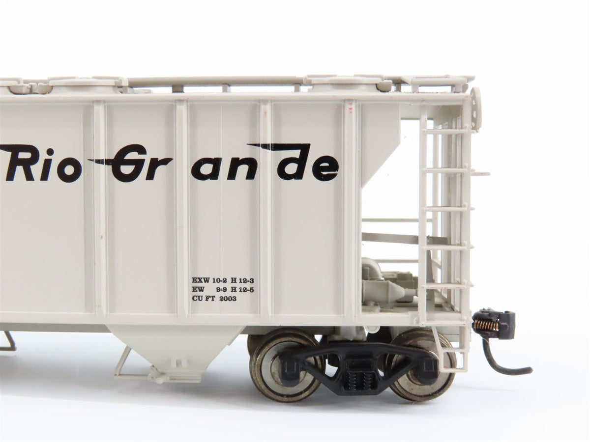 HO Scale Atlas 1811 D&amp;RGW Rio Grande Railroad 2-Bay Covered Hopper #18329