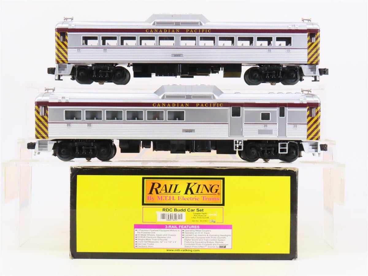 O Gauge 3-Rail MTH RailKing 30-2183-1 CP &quot;Dayliner&quot; RDC Diesel Set w/ Sound