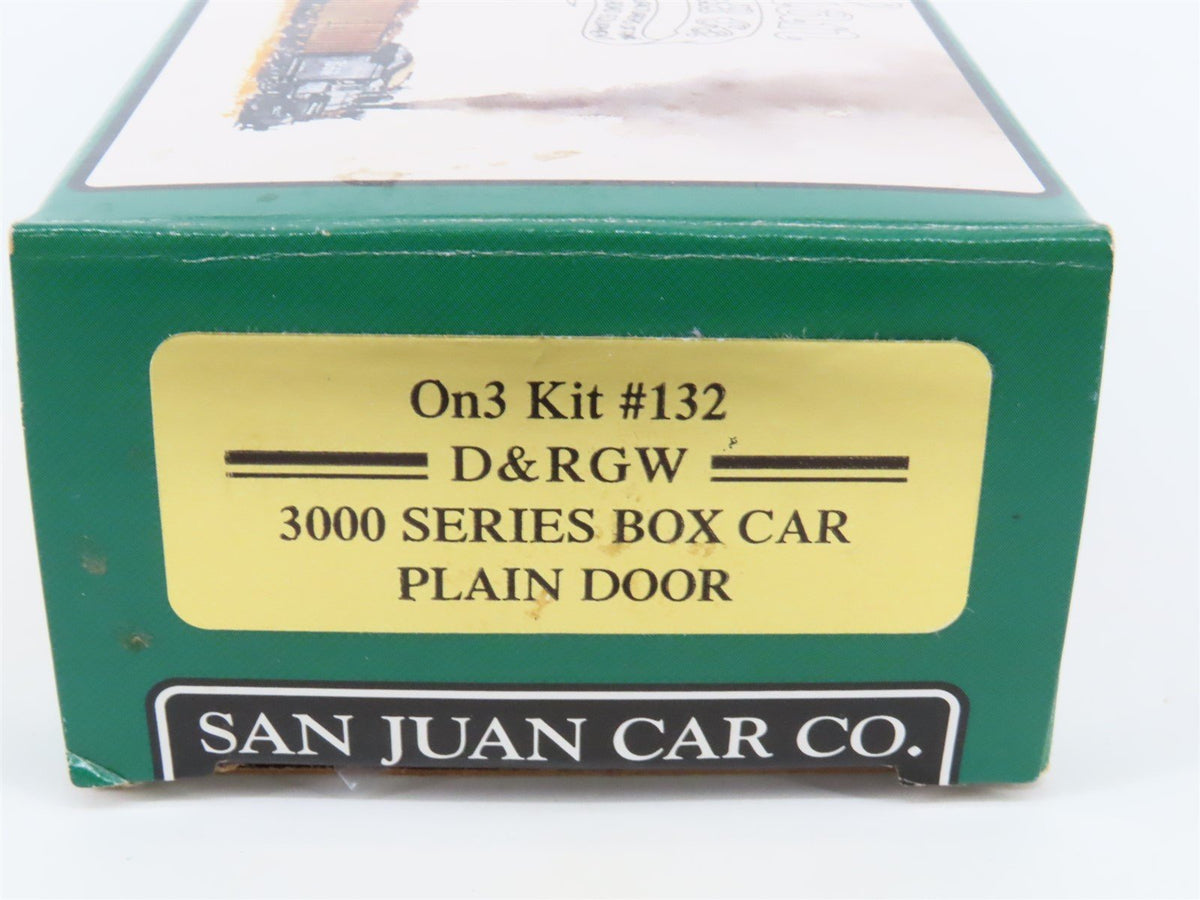 On3 Scale San Juan Car Co. Kit #132 D&amp;RGW Rio Grande Railroad Box Car