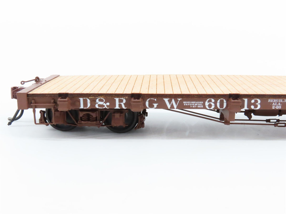 On3 Scale San Juan Car Co. D&amp;RGW Rio Grande Railroad Flat Car #6013