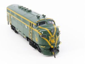 N Scale Broadway Limited BLI 3798 CNJ Railway F3 A/B Diesel Loco Set w/ DCC