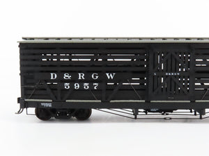 On3 Scale San Juan Car Co. D&RGW Rio Grande Railroad 34' Stock Car #5957