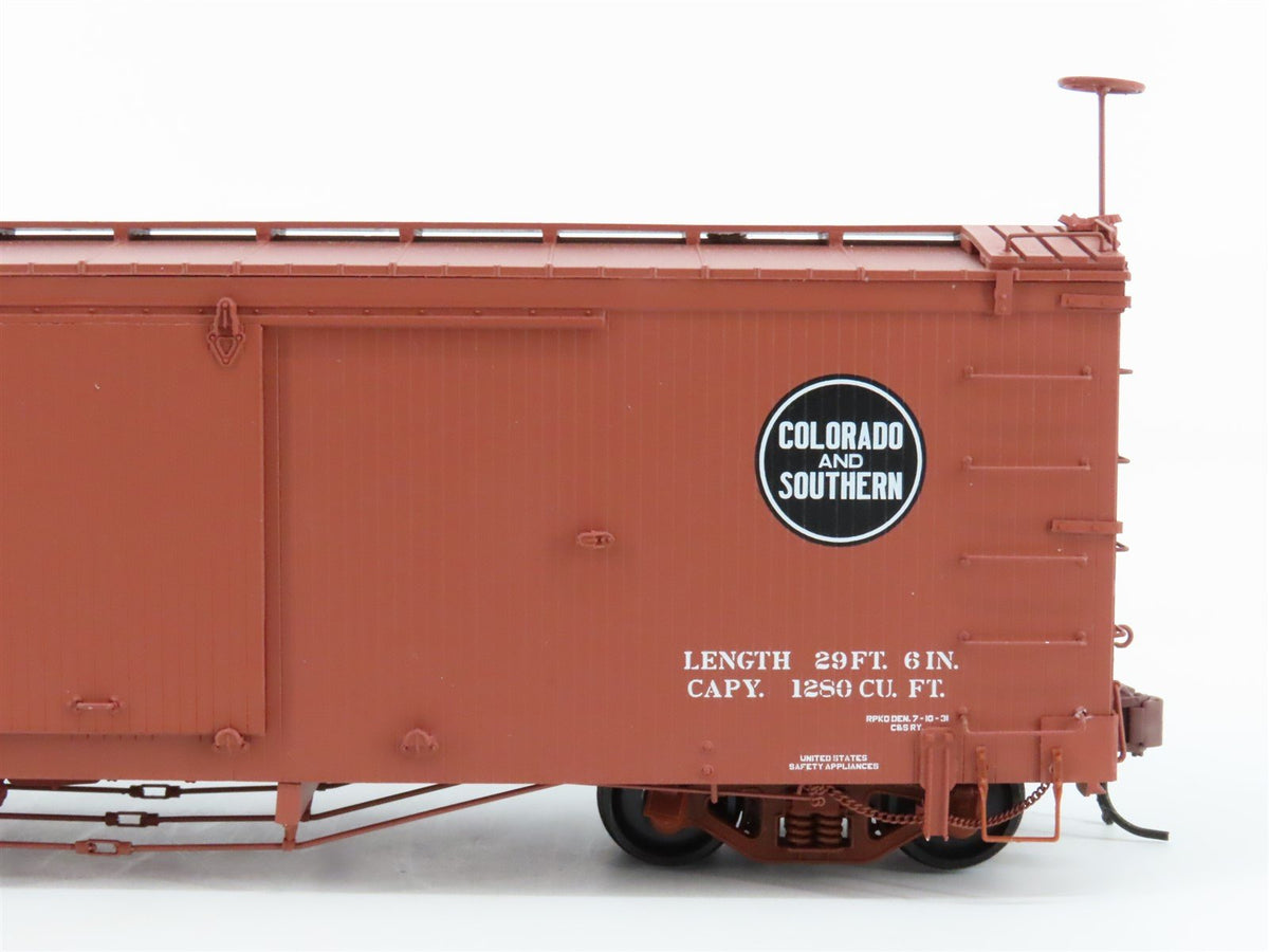 On3 Scale San Juan Car Co. C&amp;S Colorado &amp; Southern Railroad Box Car #8103