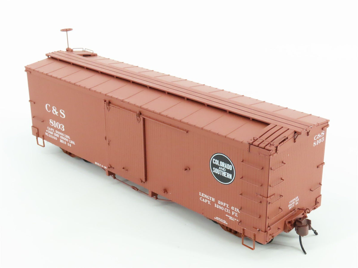 On3 Scale San Juan Car Co. C&amp;S Colorado &amp; Southern Railroad Box Car #8103