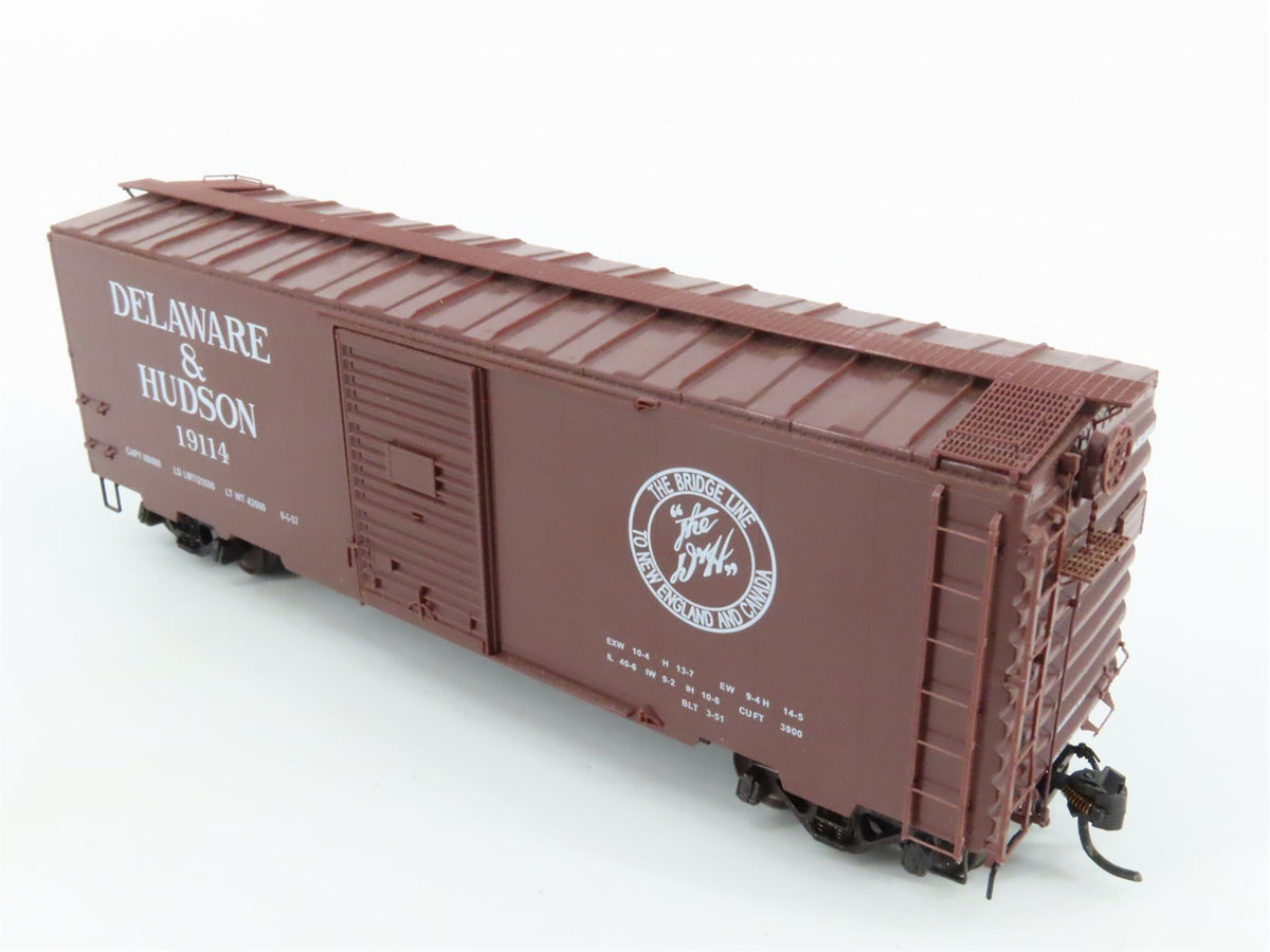 HO Scale Kadee 4004 D&amp;H Delaware &amp; Hudson 40&#39; Single Door Box Car #19114