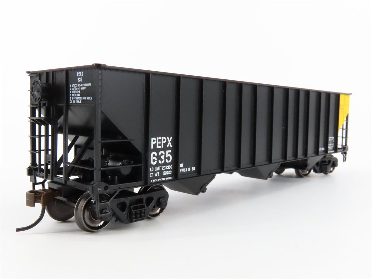 HO Scale Bowser 41182 PEPX 100 Ton 3-Bay Open Hopper #635