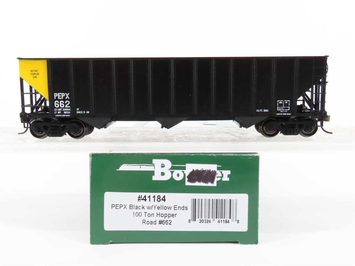 HO Scale Bowser 41184 PEPX 100 Ton 3-Bay Open Hopper #662