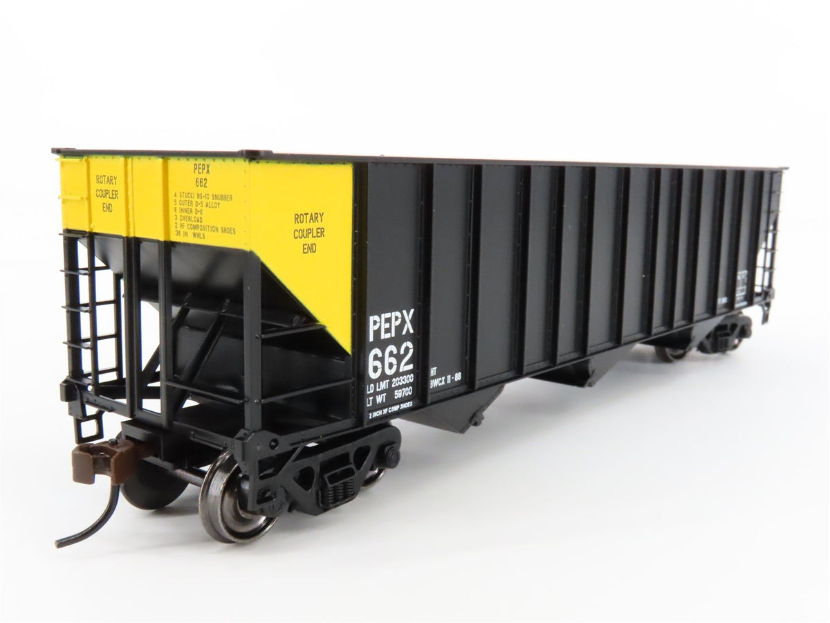 HO Scale Bowser 41184 PEPX 100 Ton 3-Bay Open Hopper #662