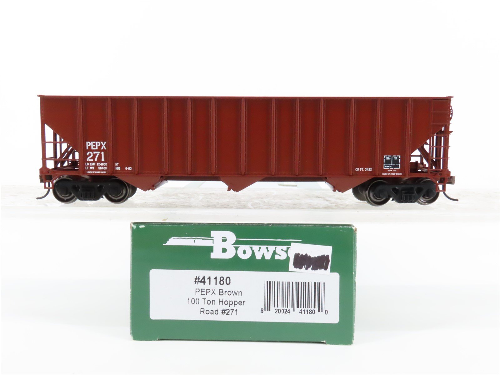 HO Scale Bowser 41180 PEPX 100 Ton 3-Bay Open Hopper #271