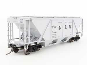 HO Scale Bowser 40754 N&W Norfolk & Western 3-Bay Covered Hopper #70214