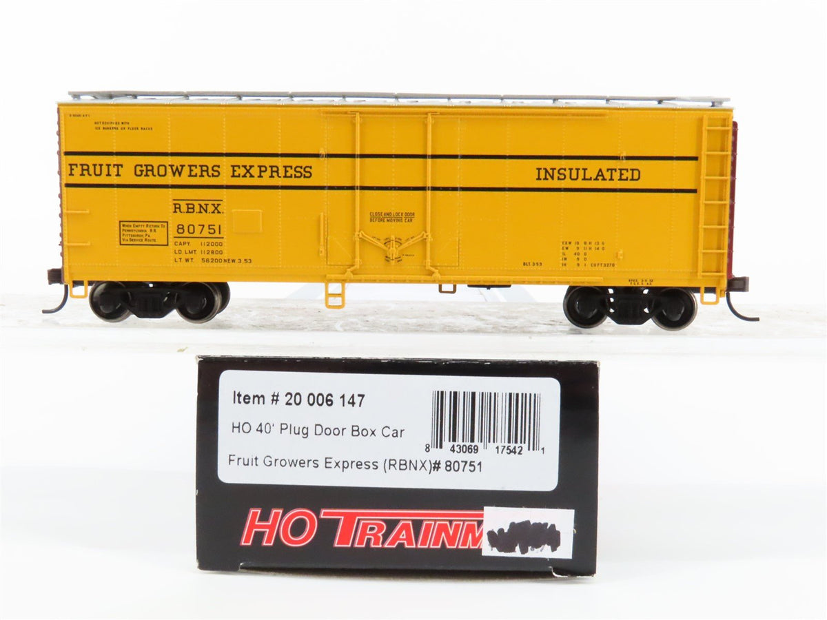 HO Scale Atlas Trainman 20006147 RBNX Fruit Grower&#39;s Express Box Car #80751