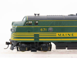 HO Scale Stewart 5512 MEC Maine Central F7A Diesel Locomotive #671 w/ DCC