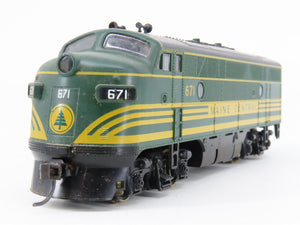 HO Scale Stewart 5512 MEC Maine Central F7A Diesel Locomotive #671 w/ DCC