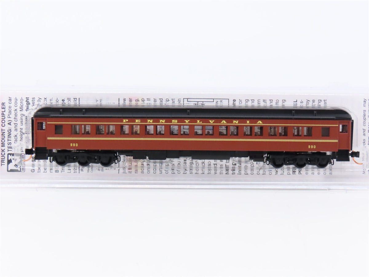 N Scale Micro-Trains MTL 14500050 PRR Pennsylvania 78&#39; Coach Passenger #990