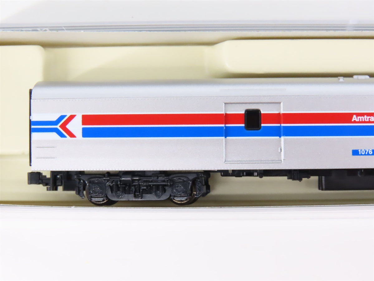 N Scale KATO 106-3512 Amtrak Baggage Passenger Car #1075 &amp; #1076 - 2-Car Set