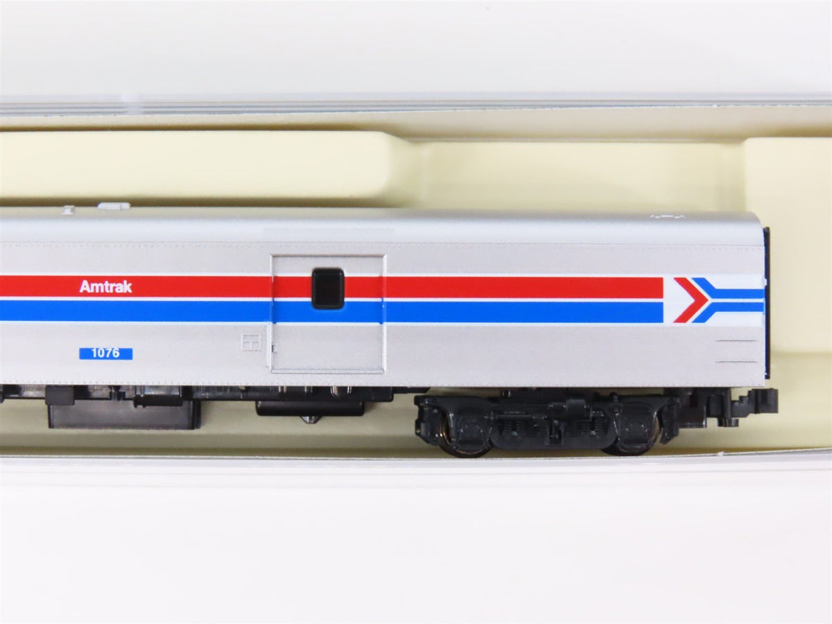 N Scale KATO 106-3512 Amtrak Baggage Passenger Car #1075 &amp; #1076 - 2-Car Set