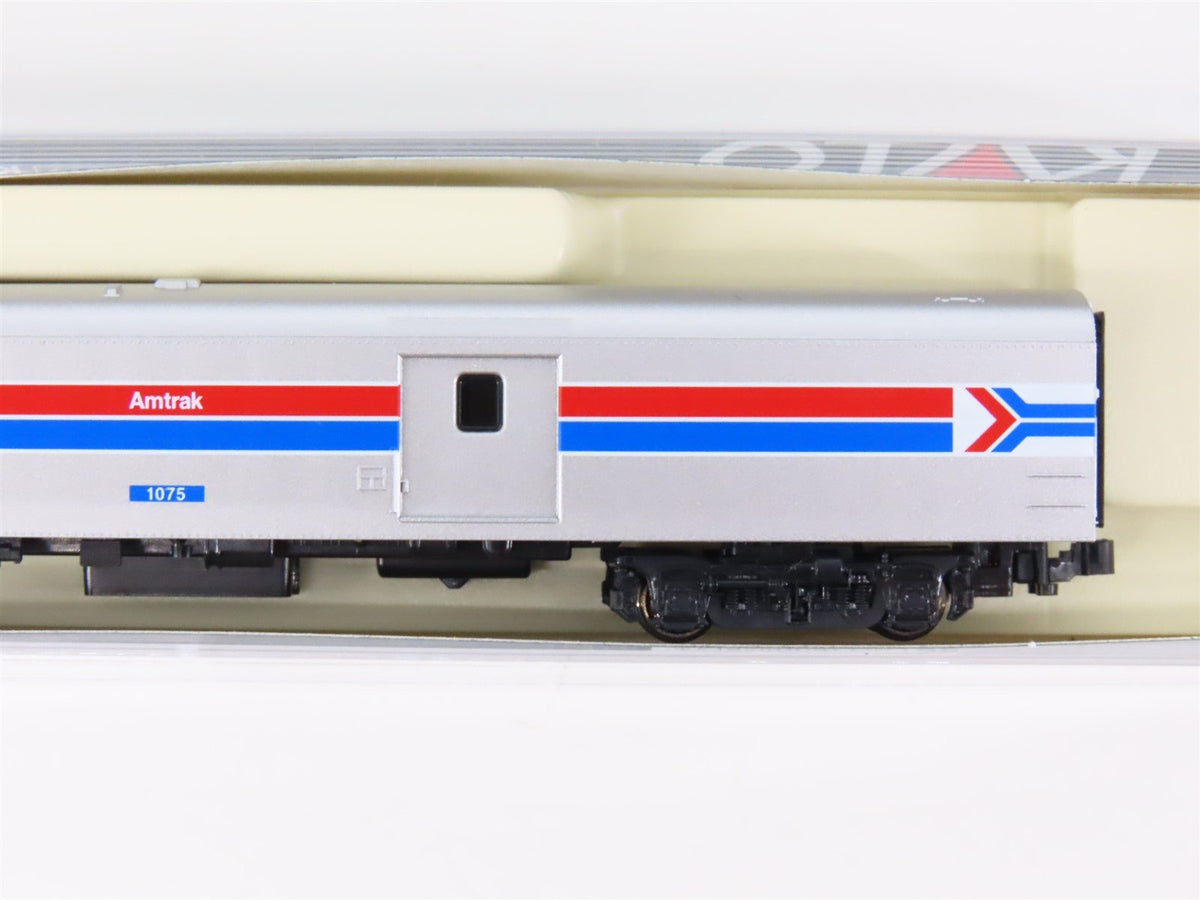 N Scale KATO 106-3512 Amtrak Baggage Passenger Car #1075 &amp; #1076 - 2-Car Set