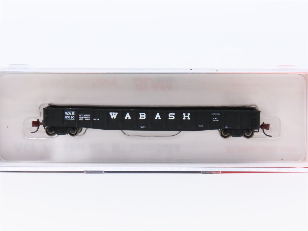 N Scale BLMA Models 14014 WAB Wabash Railroad 70-Ton 52&#39; Open Gondola #12610