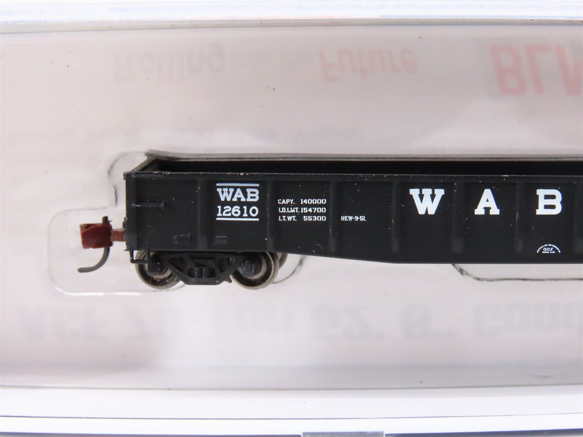 N Scale BLMA Models 14014 WAB Wabash Railroad 70-Ton 52&#39; Open Gondola #12610