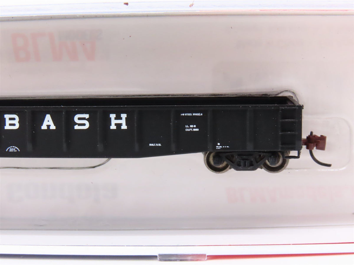 N Scale BLMA Models 14014 WAB Wabash Railroad 70-Ton 52&#39; Open Gondola #12610