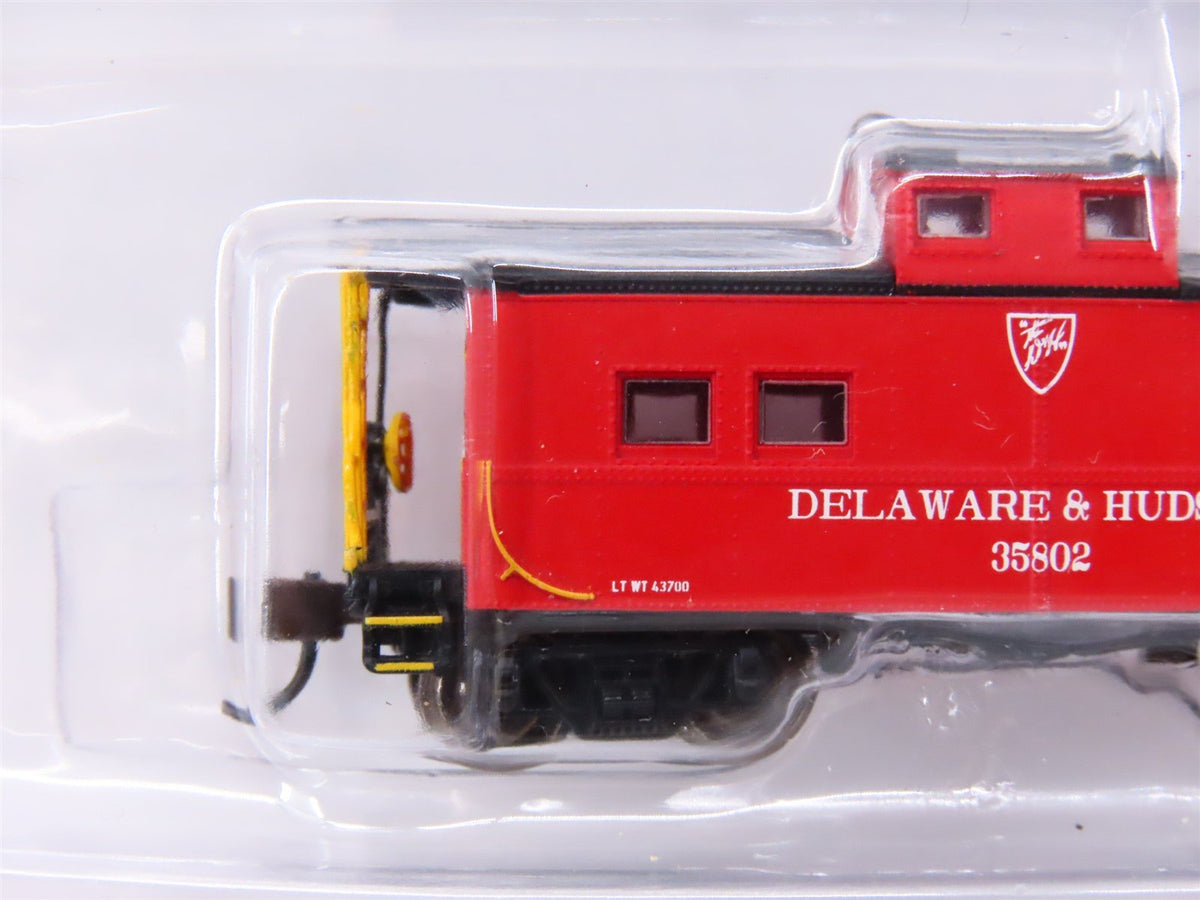 N Scale Bachmann Silver Series 16861 D&amp;H Delaware &amp; Hudson Steel Caboose #35802