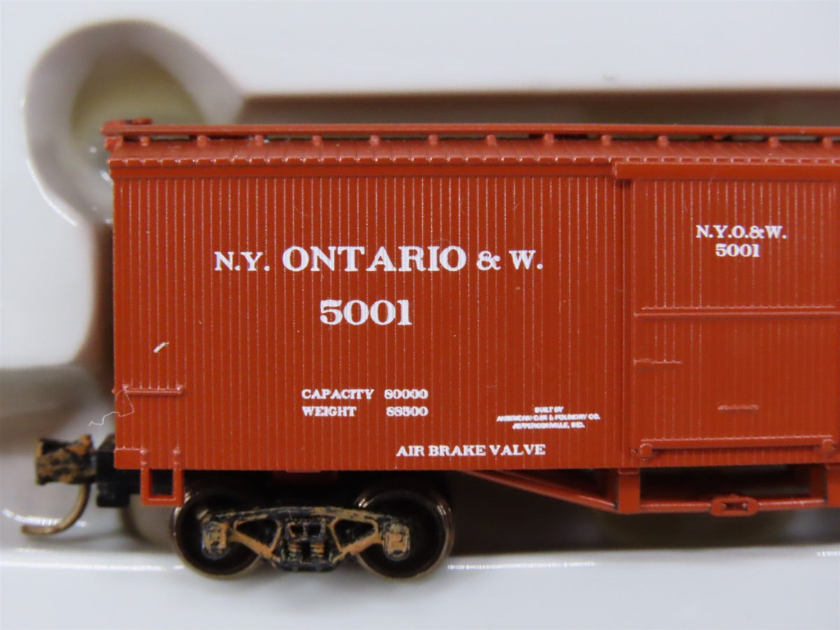 N Scale Athearn 10987 NYO&amp;W New York Ontario &amp; Western 36&#39; Box Car #5001