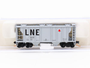 N Scale Atlas 31621 LNE Lehigh New England Railroad 2-Bay Covered Hopper #18123