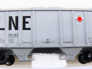 N Scale Atlas 31621 LNE Lehigh New England Railroad 2-Bay Covered Hopper #18123