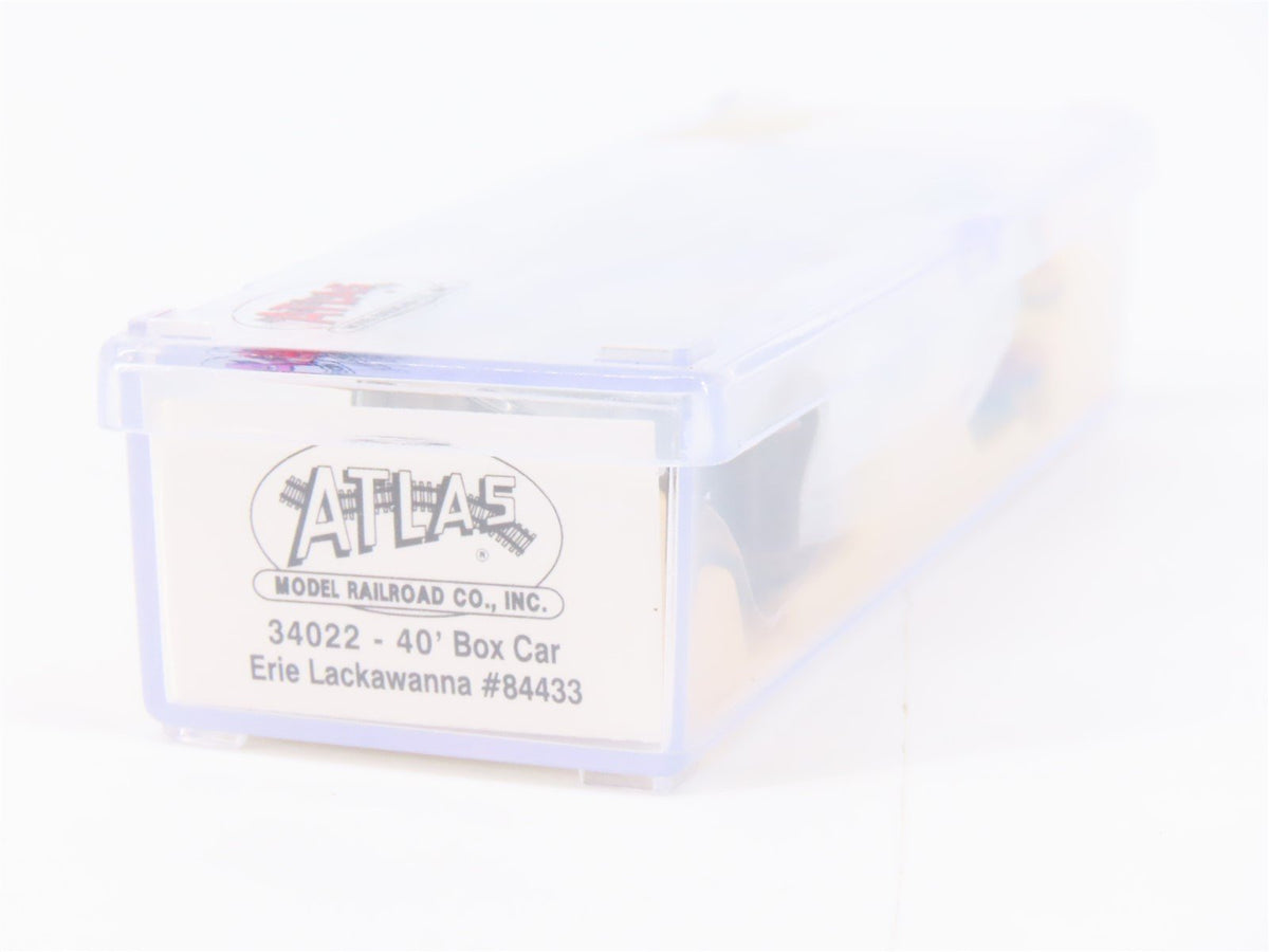 N Scale Atlas 34022 EL Erie Lackawanna 40&#39; Single Door Box Car #84433