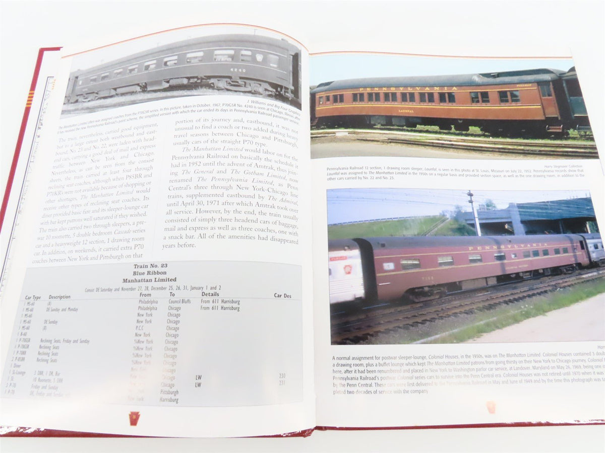 PRR Passenger Trains, Consists &amp; Cars -1952 Vol. 1 East-West Trains HC Book