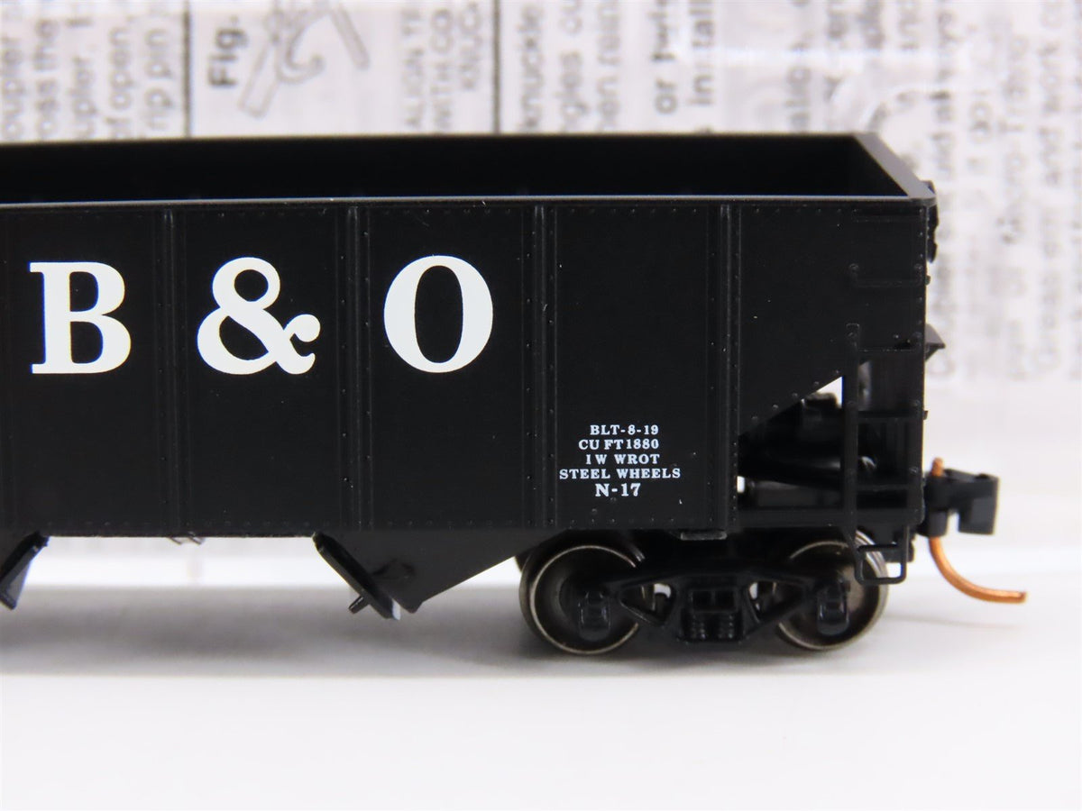 N Scale Micro-Trains MTL B&amp;O Baltimore &amp; Ohio Railroad 2-Bay Hopper #320853