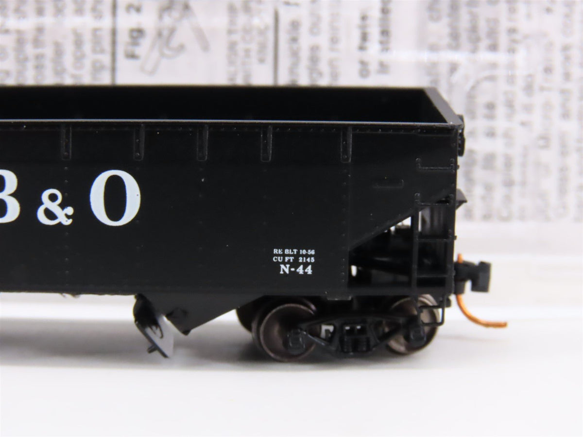 N Micro-Trains MTL Special Run B&amp;O Baltimore &amp; Ohio 2-Bay Open Hopper #727043