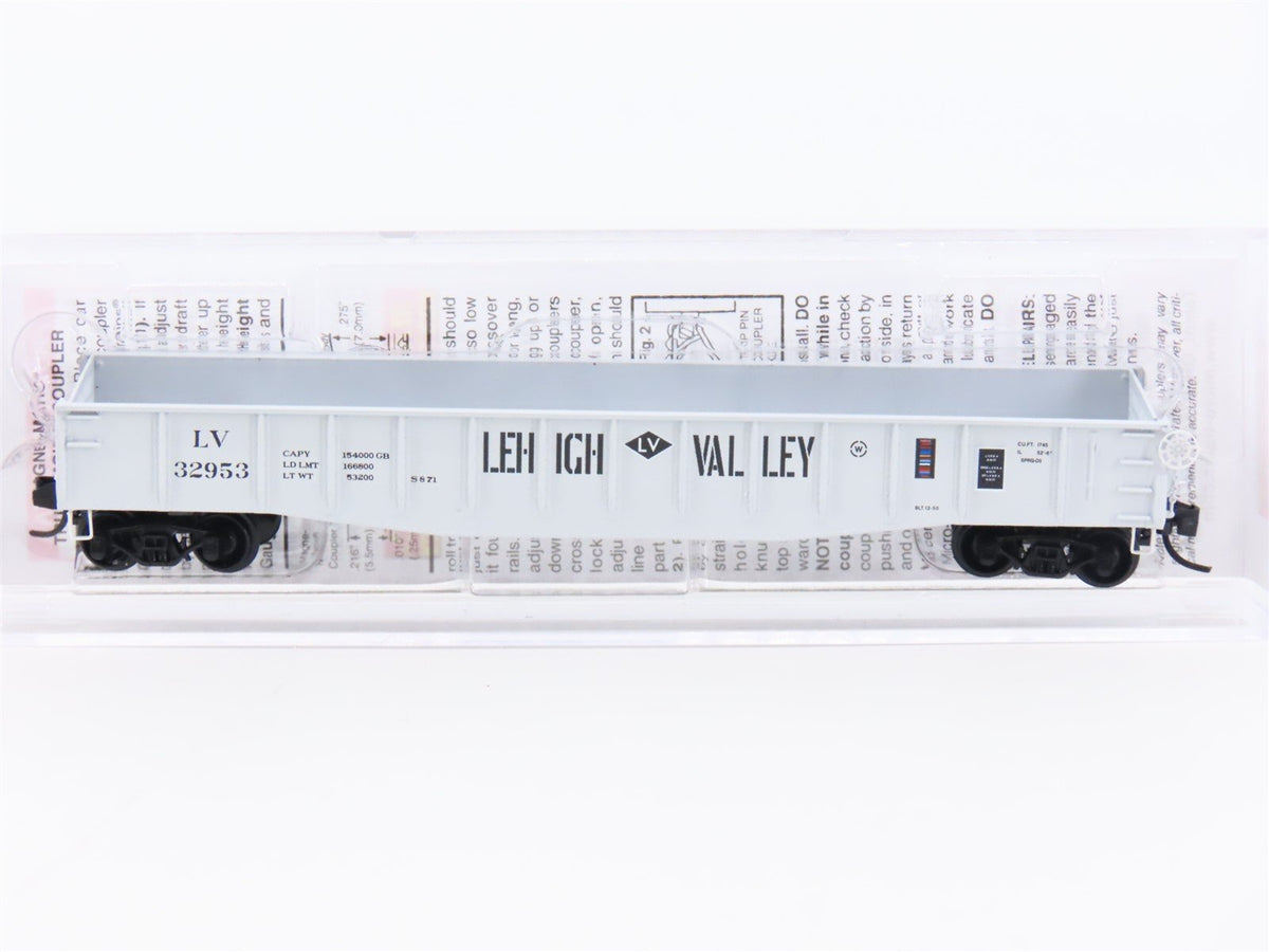 N Scale Micro-Trains MTL 04600480 LV Lehigh Valley Railroad 50&#39; Gondola #32953