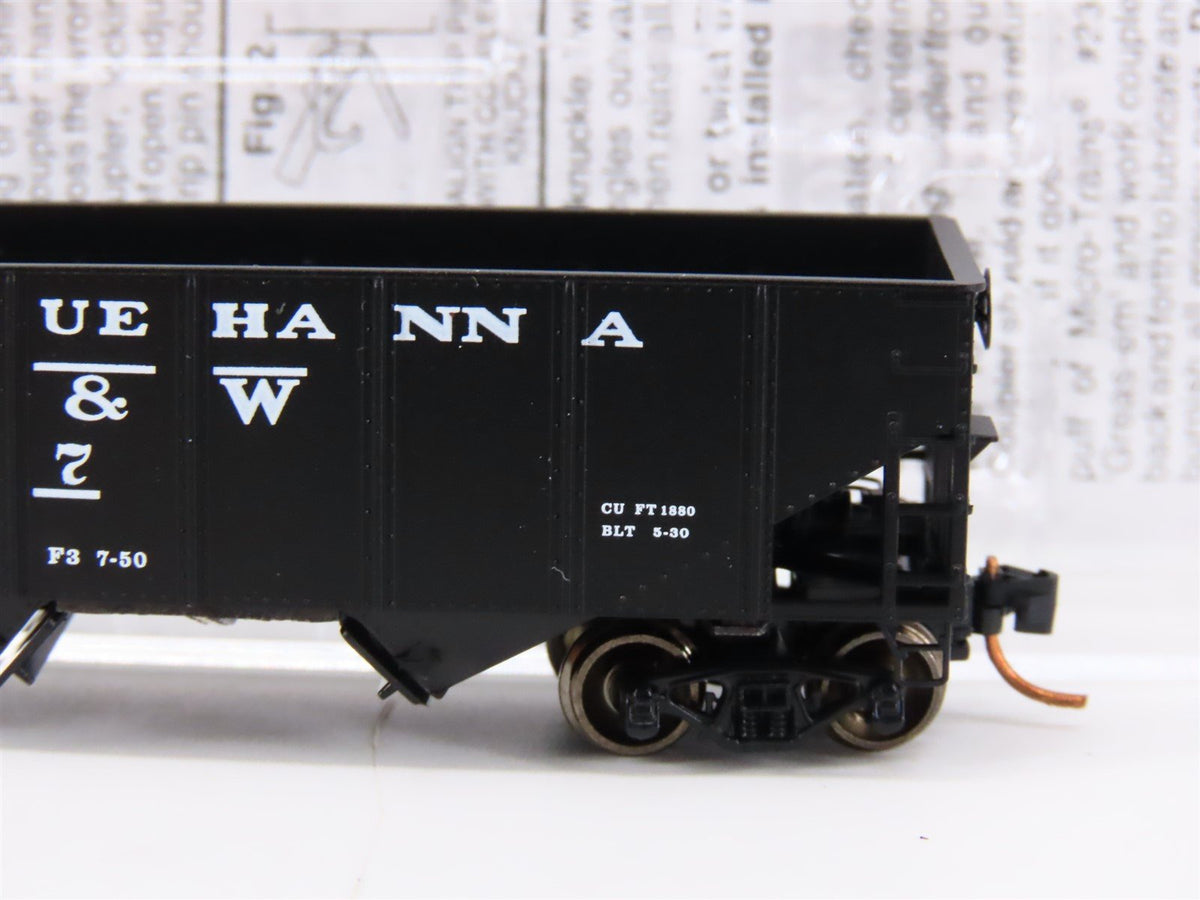 N Scale Micro-Trains MTL Special Run NYS&amp;W Susquehanna 2-Bay Hopper #5287