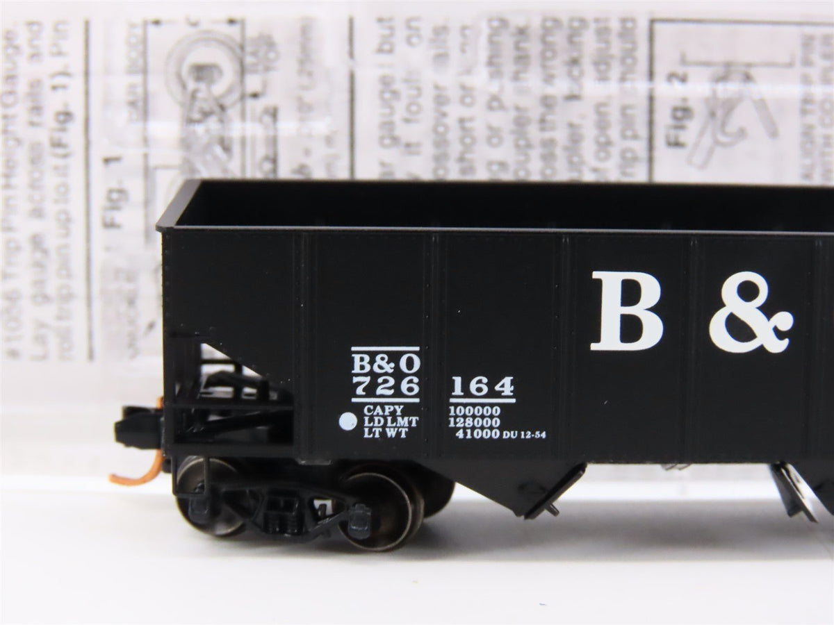 N Micro-Trains MTL Special Run B&amp;O Baltimore &amp; Ohio 2-Bay Open Hopper #726164