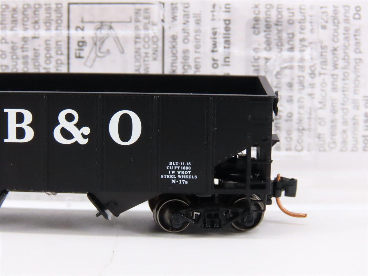 N Micro-Trains MTL Special Run B&amp;O Baltimore &amp; Ohio 2-Bay Open Hopper #726164