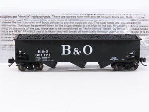 N Scale Bluford Shops 73043 B&O Baltimore & Ohio 3-Bay Open Hopper #621171