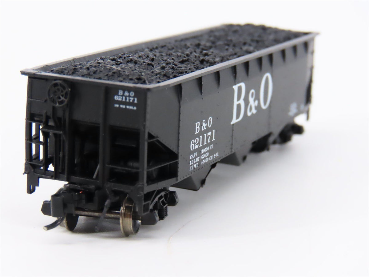 N Scale Bluford Shops 73043 B&amp;O Baltimore &amp; Ohio 3-Bay Open Hopper #621171