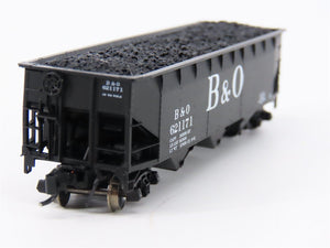 N Scale Bluford Shops 73043 B&O Baltimore & Ohio 3-Bay Open Hopper #621171